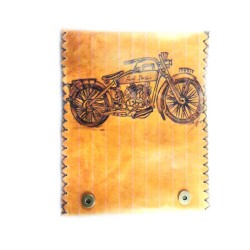 Καπνοθήκη Δερμάτινη Πυρογραφία Μηχανή